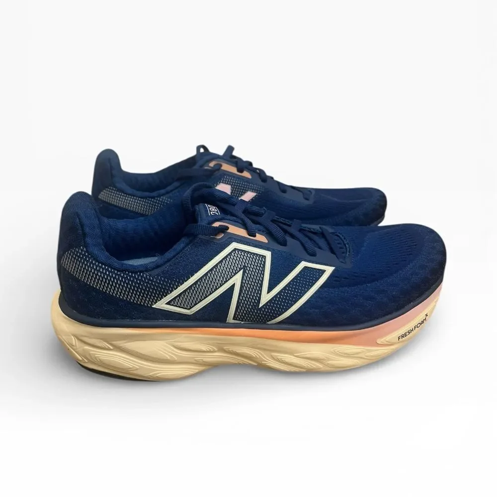 New Balance Women's Navy and Peach Athletic Shoes - Picture 1 of 9